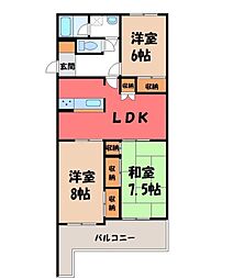 間取図画像 3LDK