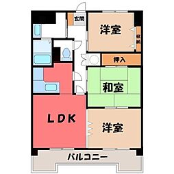 赤羽ハイツ 3LDKの間取図画像