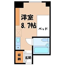 phoenix瑞雲 ワンルームの間取図画像