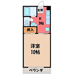 JR東北本線 宇都宮駅 バス12分 こえご下車 徒歩18分 1階/-