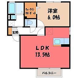 クレセント A 1階/-