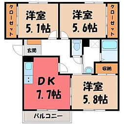 ガーデンムツミ B 2階/-