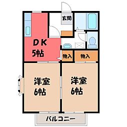JR烏山線 宝積寺駅 徒歩20分 2階/-