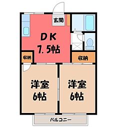 JR東北本線 宇都宮駅 バス11分 三の沢下車 徒歩7分 2階/-
