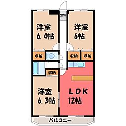 セル・フェリス312 3LDKの間取図画像