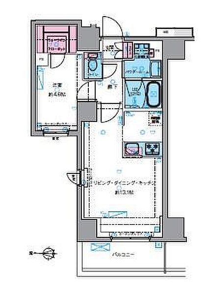 ジェノヴィア四谷三丁目グリーンヴェール ｜東京都新宿区大京町(賃貸マンション1LDK・2階・42.15㎡)の写真 その2