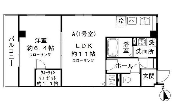 レッドウィング ｜東京都台東区今戸2丁目(賃貸マンション1LDK・3階・42.03㎡)の写真 その2