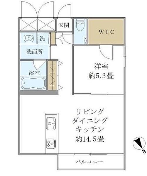 フォーリア西麻布CASA ｜東京都港区西麻布4丁目(賃貸マンション1LDK・3階・48.24㎡)の写真 その2