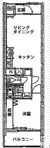 四谷アパートメント ｜東京都新宿区須賀町(賃貸マンション1LDK・3階・53.62㎡)の写真 その2