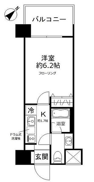 フォレシティ豊洲 ｜東京都江東区東雲1丁目(賃貸マンション1K・9階・20.24㎡)の写真 その2