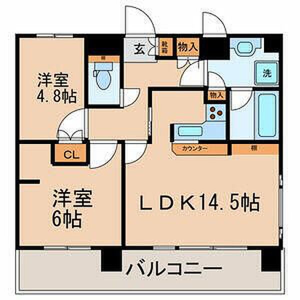 フォレシティ秋葉原 ｜東京都千代田区神田佐久間町3丁目(賃貸マンション2LDK・12階・62.10㎡)の写真 その2