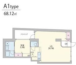 クーカイ・テラス元麻布  ｜ 東京都港区元麻布3丁目（賃貸マンション1LDK・1階・68.12㎡） その2