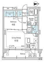 グランドゥールプレミアム代々木大山  ｜ 東京都渋谷区大山町（賃貸マンション1LDK・2階・55.03㎡） その2