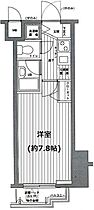 グランド・ガーラ麻布十番  ｜ 東京都港区麻布十番3丁目（賃貸マンション1K・5階・21.84㎡） その2