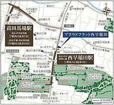 プラウドフラット西早稲田  ｜ 東京都新宿区西早稲田2丁目（賃貸マンション1LDK・13階・41.42㎡） その18