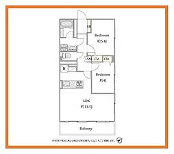 桜台コーポ 2LDKの間取図画像
