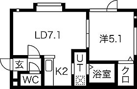 エム521 102 ｜ 北海道札幌市中央区北五条西21丁目2-2（賃貸アパート1LDK・2階・32.40㎡） その2