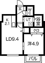 ディスティニー 403 ｜ 北海道札幌市西区山の手三条1丁目4-25（賃貸マンション1LDK・4階・34.26㎡） その2