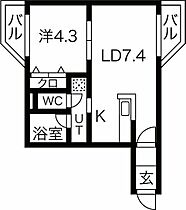 forest31 103 ｜ 北海道札幌市西区八軒三条東1丁目7-3（賃貸マンション1LDK・1階・35.00㎡） その2