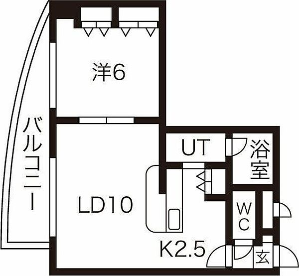 さんぱちBLDI 802｜北海道札幌市豊平区豊平四条3丁目(賃貸マンション1LDK・8階・42.46㎡)の写真 その3
