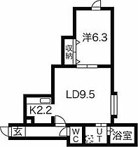 カルグランデ白石 106 ｜ 北海道札幌市白石区北郷一条4丁目1-3（賃貸アパート1LDK・2階・38.00㎡） その2