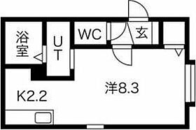 ルーミナスあいの里 201 ｜ 北海道札幌市北区あいの里三条2丁目2-11（賃貸アパート1K・2階・25.51㎡） その2