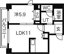 フォレスタ 501 ｜ 北海道札幌市豊平区中の島一条4丁目8-11（賃貸マンション1LDK・5階・41.42㎡） その2