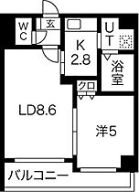 る・ぱれ北5条 201 ｜ 北海道札幌市中央区北五条西18丁目1-2（賃貸マンション1LDK・2階・36.10㎡） その2