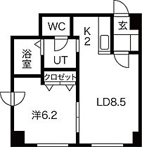 エテルナN9 503 ｜ 北海道札幌市東区北九条東8丁目2-6（賃貸マンション1LDK・5階・39.00㎡） その2