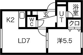 イーグルサウス17B 105 ｜ 北海道札幌市中央区南十七条西12丁目1-7（賃貸アパート1LDK・2階・30.38㎡） その2