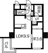 イリオスディオ 602 ｜ 北海道札幌市北区北二十三条西2丁目2-18（賃貸マンション1LDK・6階・33.12㎡） その2