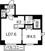 GARE89(ガレハチキュウ) 503 ｜ 北海道札幌市中央区南八条西9丁目754-1（賃貸マンション1LDK・5階・32.48㎡） その2