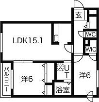 フジパークサイド山鼻 301 ｜ 北海道札幌市中央区南二十五条西8丁目1-35（賃貸マンション2LDK・3階・61.25㎡） その2