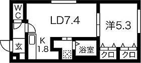 LUMIC平岸(ルミック) 103 ｜ 北海道札幌市豊平区平岸一条8丁目9-7（賃貸マンション1LDK・1階・34.00㎡） その2