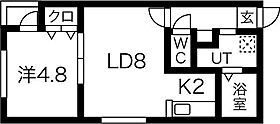 ラージヒル中の島 403 ｜ 北海道札幌市豊平区中の島二条4丁目5-12（賃貸マンション1LDK・4階・36.14㎡） その2