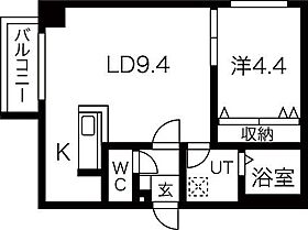 プロヴィデンス南平岸 401 ｜ 北海道札幌市豊平区平岸四条16丁目4-30（賃貸マンション1LDK・4階・36.14㎡） その2