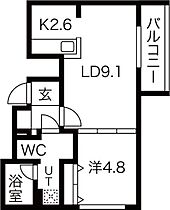 キューブ4・3 201 ｜ 北海道札幌市豊平区豊平四条3丁目1-22（賃貸マンション1LDK・2階・38.31㎡） その2