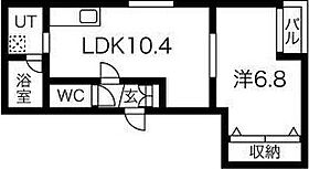 エステラ美園B館 203 ｜ 北海道札幌市豊平区美園七条7丁目4-10（賃貸アパート1LDK・2階・39.11㎡） その2