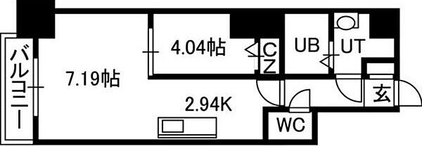 PRIME　URBAN札幌医大前 303｜北海道札幌市中央区南四条西13丁目(賃貸マンション1LDK・3階・34.96㎡)の写真 その2