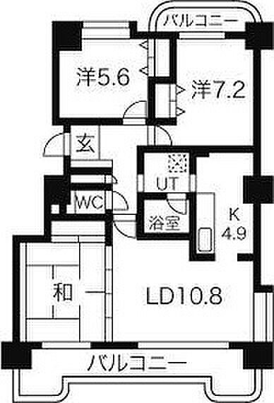 第3excelnagata 605｜北海道札幌市東区北四十六条東16丁目(賃貸マンション3LDK・6階・76.14㎡)の写真 その2
