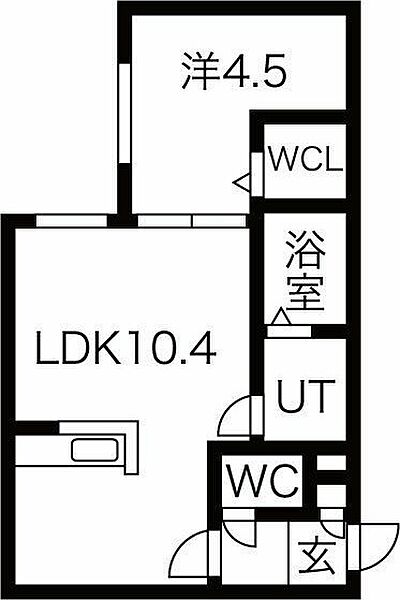 シエナ 303｜北海道札幌市豊平区平岸三条17丁目(賃貸マンション1LDK・3階・33.61㎡)の写真 その2