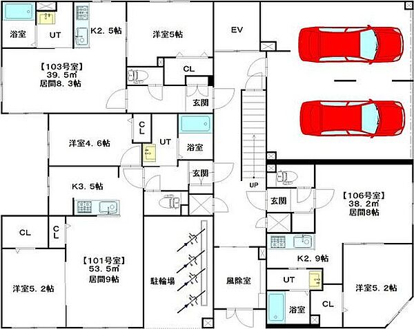 chaleur 303｜北海道札幌市白石区南郷通17丁目南(賃貸マンション1LDK・3階・39.50㎡)の写真 その3