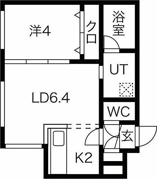 Activat南郷13丁目スクエア 205｜北海道札幌市白石区本郷通13丁目南(賃貸マンション1LDK・2階・30.20㎡)の写真 その2