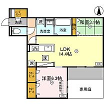 Clashist南住吉  ｜ 大阪府大阪市住吉区南住吉1丁目（賃貸アパート2LDK・1階・57.54㎡） その2