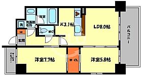 南海グランドコート阿倍野  ｜ 大阪府大阪市阿倍野区天王寺町南3丁目（賃貸マンション2LDK・5階・55.04㎡） その2