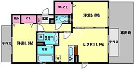 エクシード文の里  ｜ 大阪府大阪市阿倍野区文の里4丁目（賃貸アパート2LDK・1階・58.37㎡） その2