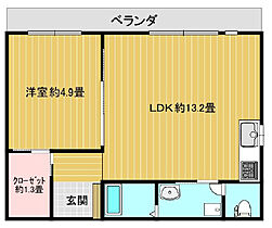 帝塚山グリーンレジデンス  ｜ 大阪府大阪市阿倍野区帝塚山1丁目（賃貸マンション1LDK・2階・48.63㎡） その2