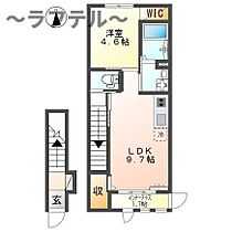 埼玉県所沢市小手指元町2丁目（賃貸アパート1LDK・2階・43.35㎡） その2