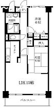 埼玉県所沢市けやき台1丁目19-12（賃貸マンション2LDK・2階・66.28㎡） その2