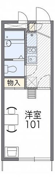 レオパレスエスペランサＡ 104｜埼玉県所沢市大字上山口(賃貸アパート1K・1階・19.87㎡)の写真 その2